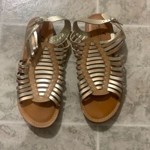 Gold sandals